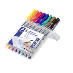 Lumocolor&reg; non-permanent pen 312 WP8, 8 farver